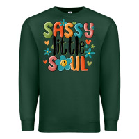 Sports Green sassy little soul smiley Premium Sweatshirt - MaliasSmallBusiness