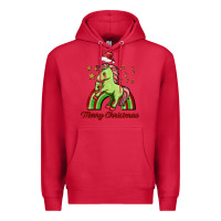 Cardinal merry christmas unicorn Premium Hoodie - FaDigitalArtStudio