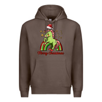 Coffee merry christmas unicorn Premium Hoodie - FaDigitalArtStudio