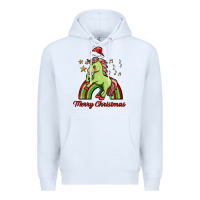 White merry christmas unicorn Premium Hoodie - FaDigitalArtStudio