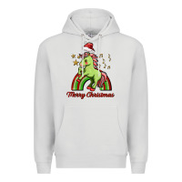Dove Grey merry christmas unicorn Premium Hoodie - FaDigitalArtStudio