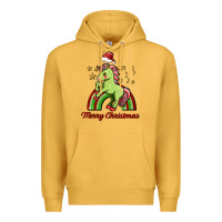 Mustard merry christmas unicorn Premium Hoodie - FaDigitalArtStudio