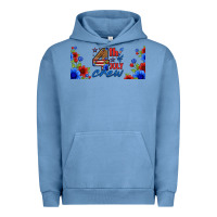 Pigment Pebble Blue floral 4th of july crew 16oz libbey cup Urban Hoodie - HRA Design Shop