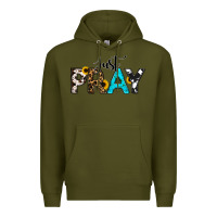 Army Green Just Pray Premium Hoodie - RanaPortraitStore