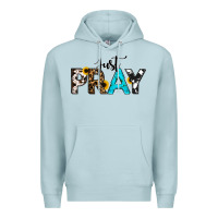 Blue Mist Just Pray Premium Hoodie - RanaPortraitStore