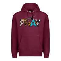 Burgundy Just Pray Premium Hoodie - RanaPortraitStore