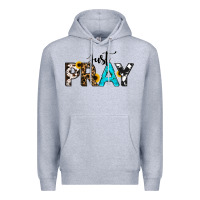 Heather Grey Just Pray Premium Hoodie - RanaPortraitStore
