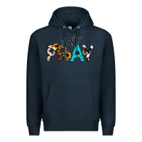 Navy Just Pray Premium Hoodie - RanaPortraitStore