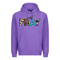 Purple Just Pray Premium Hoodie - RanaPortraitStore