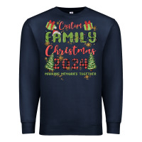 Navy custom family christmas 2024 marking memories toge Premium Sweatshirt - MaliasSmallBusiness