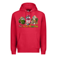 Cardinal mexican día de los muertos coffee cups Premium Hoodie - FaDigitalArtStudio