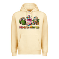 Pina Colada mexican día de los muertos coffee cups Premium Hoodie - FaDigitalArtStudio