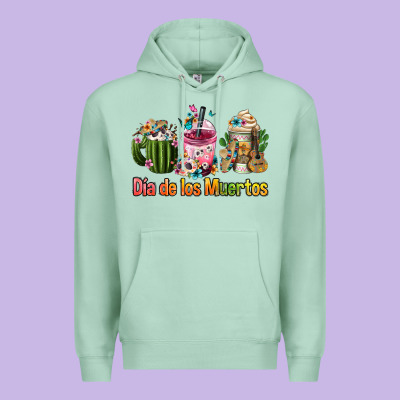 Mexican Día De Los Muertos Coffee Cups Premium Hoodie Designed By Fadigitalartstudio