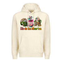 Sandshell mexican día de los muertos coffee cups Premium Hoodie - FaDigitalArtStudio