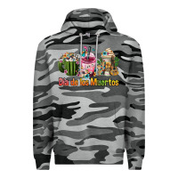 Slate Camo mexican día de los muertos coffee cups Premium Hoodie - FaDigitalArtStudio