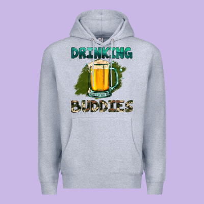 Drinking Buddies With Beer Premium Hoodie Designed By Hra Design Shop
