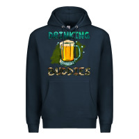 Navy drinking buddies with beer Premium Hoodie - HRA Design Shop