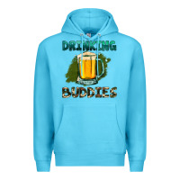 Ocean Blue drinking buddies with beer Premium Hoodie - HRA Design Shop