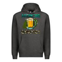 Charcoal Heather drinking buddies with beer Premium Hoodie - HRA Design Shop
