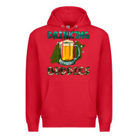Red drinking buddies with beer Premium Hoodie - HRA Design Shop