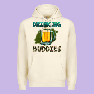 Drinking Buddies With Beer Premium Hoodie Designed By Hra Design Shop