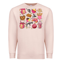 Pale Pink mexican christmas'tis the season Premium Sweatshirt - MaliasSmallBusiness