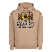 Pigment Burro i have two titles mom and grmmh and i rock them both Urban Hoodie - CowhideDigitalArt