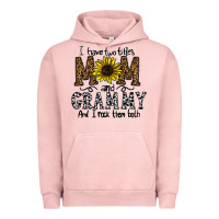Pigment Salmon i have two titles mom and grmmh and i rock them both Urban Hoodie - CowhideDigitalArt