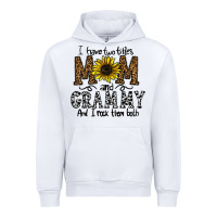White i have two titles mom and grmmh and i rock them both Urban Hoodie - CowhideDigitalArt