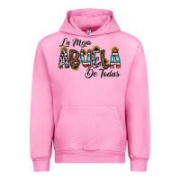 Fuchsia Pink la mejor abuela de todas Urban Hoodie - CowhideDigitalArt