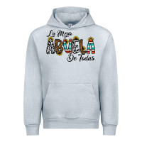 Heather Grey la mejor abuela de todas Urban Hoodie - CowhideDigitalArt
