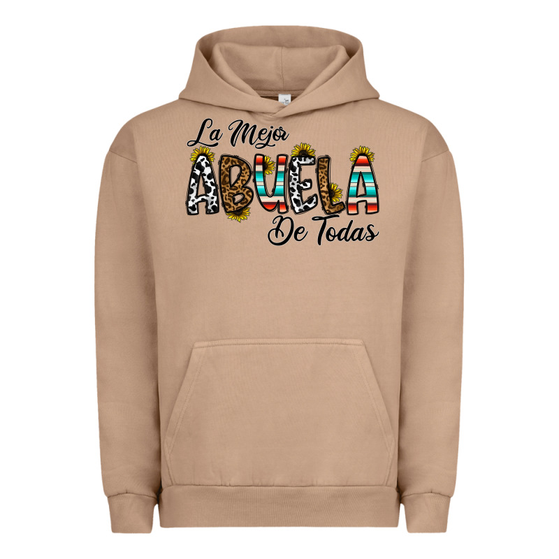 La Mejor Abuela De Todas Urban Hoodie by CowhideDigitalArt | Teevron