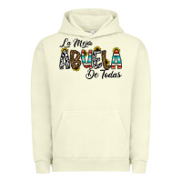 Pigment Pistachio la mejor abuela de todas Urban Hoodie - CowhideDigitalArt