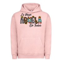 Pigment Salmon la mejor abuela de todas Urban Hoodie - CowhideDigitalArt