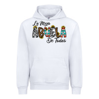 White la mejor abuela de todas Urban Hoodie - CowhideDigitalArt