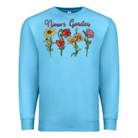 Ocean Blue nana's garden Premium Sweatshirt - MaliasSmallBusiness