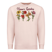 Pale Pink nana's garden Premium Sweatshirt - MaliasSmallBusiness