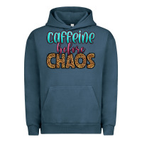 Pigment Midnight Navy caffeine before chaos Urban Hoodie - HRA Design Shop