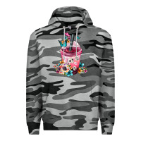 Slate Camo mexican day of the dead skulls coffee cup Premium Hoodie - FaDigitalArtStudio