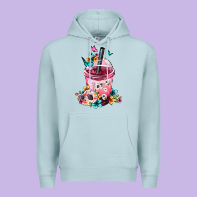 Mexican Day Of The Dead Skulls Coffee Cup Premium Hoodie Designed By Fadigitalartstudio