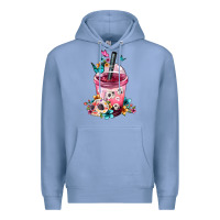 Colony Blue mexican day of the dead skulls coffee cup Premium Hoodie - FaDigitalArtStudio