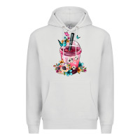 Dove Grey mexican day of the dead skulls coffee cup Premium Hoodie - FaDigitalArtStudio