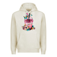 Oatmeal Heather mexican day of the dead skulls coffee cup Premium Hoodie - FaDigitalArtStudio