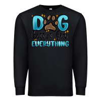 Black dog kisses fix everything Premium Sweatshirt - MaliasSmallBusiness