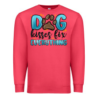 Cardinal dog kisses fix everything Premium Sweatshirt - MaliasSmallBusiness