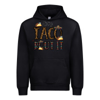 Black let's taco bout it Urban Hoodie - CowhideDigitalArt