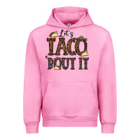 Fuchsia Pink let's taco bout it Urban Hoodie - CowhideDigitalArt