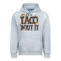 Heather Grey let's taco bout it Urban Hoodie - CowhideDigitalArt