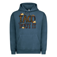 Pigment Midnight Navy let's taco bout it Urban Hoodie - CowhideDigitalArt