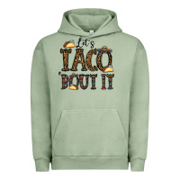 Pigment Oil Green let's taco bout it Urban Hoodie - CowhideDigitalArt